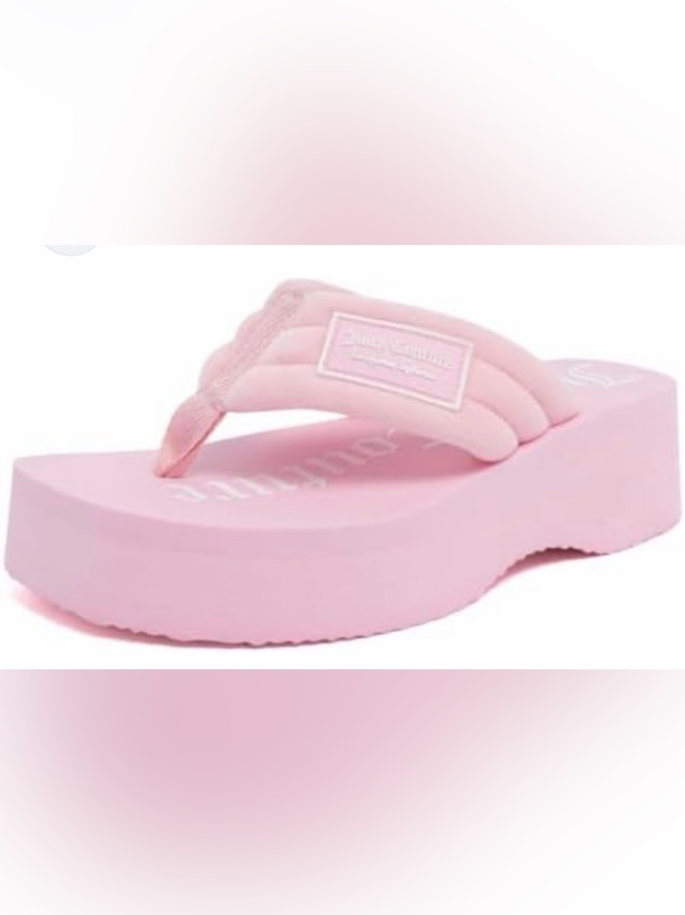 Juicy Couture Pink Platform Flip Flop Sandals